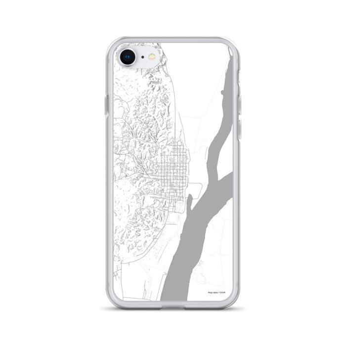 Custom iPhone SE Helena Arkansas Map Phone Case in Classic