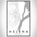 Helena Arkansas Map Print Portrait Orientation in Classic Style With Shaded Background