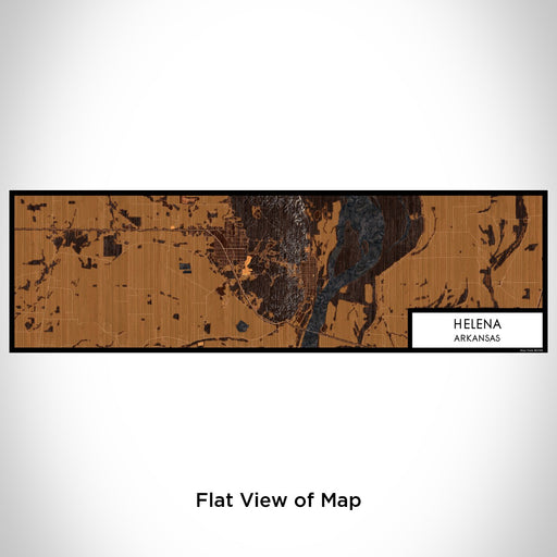 Flat View of Map Custom Helena Arkansas Map Enamel Mug in Ember