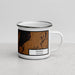 Right View Custom Helena Arkansas Map Enamel Mug in Ember