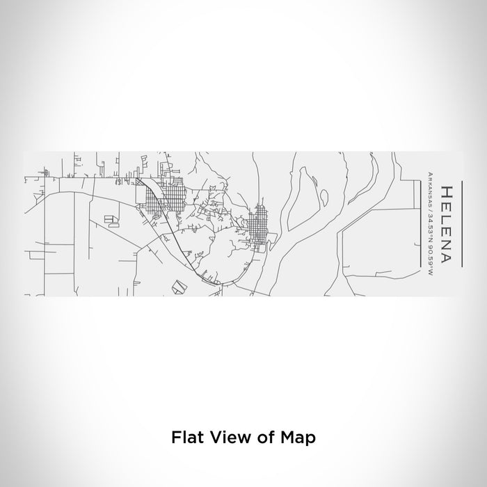 Rendered View of Helena Arkansas Map Engraving on 10oz Stainless Steel Insulated Cup with Sliding Lid in White