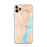 Custom iPhone 11 Pro Max Helena Arkansas Map Phone Case in Watercolor