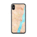 Custom iPhone X/XS Helena Arkansas Map Phone Case in Watercolor