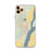 Custom iPhone 11 Pro Max Helena Arkansas Map Phone Case in Woodblock