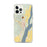 Custom iPhone 12 Pro Max Helena Arkansas Map Phone Case in Woodblock