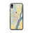 Custom iPhone XR Helena Arkansas Map Phone Case in Woodblock