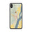 Custom iPhone XS Max Helena Arkansas Map Phone Case in Woodblock