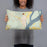 Person holding 20x12 Custom Helena Arkansas Map Throw Pillow in Woodblock