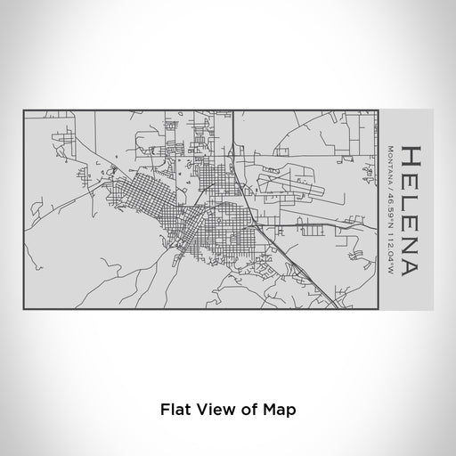 Rendered View of Helena Montana Map Engraving on 17oz Stainless Steel Insulated Cola Bottle