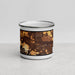 Front View Custom Helena Montana Map Enamel Mug in Ember