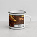 Right View Custom Helena Montana Map Enamel Mug in Ember