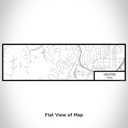 Flat View of Map Custom Helotes Texas Map Enamel Mug in Classic