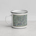 Left View Custom Hemet California Map Enamel Mug in Afternoon