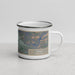 Right View Custom Hemet California Map Enamel Mug in Afternoon