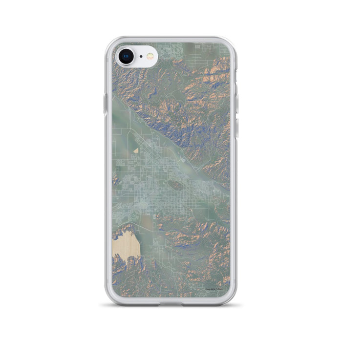 Custom iPhone SE Hemet California Map Phone Case in Afternoon