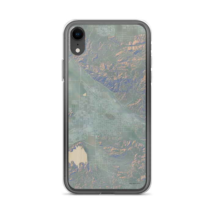 Custom iPhone XR Hemet California Map Phone Case in Afternoon