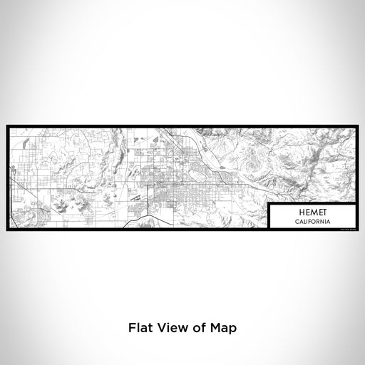 Flat View of Map Custom Hemet California Map Enamel Mug in Classic
