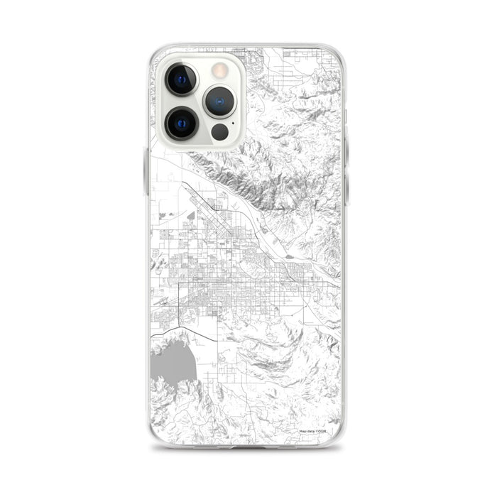 Custom iPhone 12 Pro Max Hemet California Map Phone Case in Classic