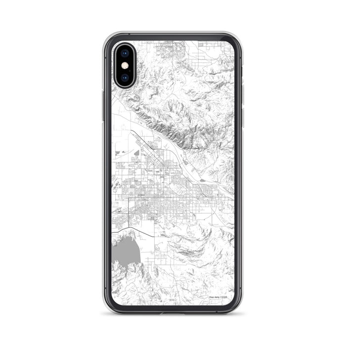Custom iPhone XS Max Hemet California Map Phone Case in Classic