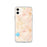 Custom iPhone 11 Hemet California Map Phone Case in Watercolor