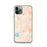 Custom iPhone 11 Pro Hemet California Map Phone Case in Watercolor