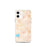 Custom iPhone 12 mini Hemet California Map Phone Case in Watercolor