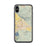 Custom iPhone X/XS Hemet California Map Phone Case in Woodblock