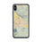 Custom iPhone XS Max Hemet California Map Phone Case in Woodblock