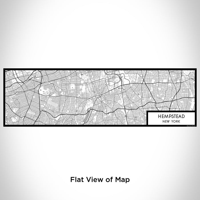 Flat View of Map Custom Hempstead New York Map Enamel Mug in Classic