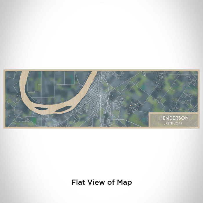 Flat View of Map Custom Henderson Kentucky Map Enamel Mug in Afternoon
