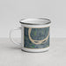 Left View Custom Henderson Kentucky Map Enamel Mug in Afternoon