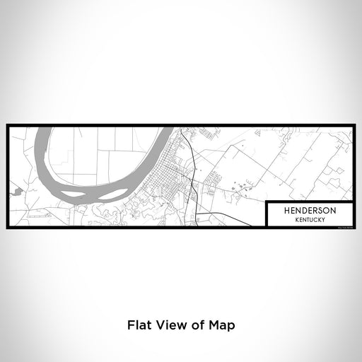 Flat View of Map Custom Henderson Kentucky Map Enamel Mug in Classic