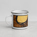 Left View Custom Henderson Kentucky Map Enamel Mug in Ember
