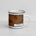 Right View Custom Henderson Kentucky Map Enamel Mug in Ember