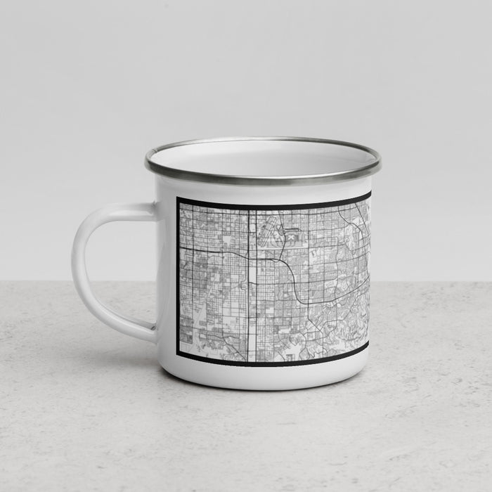 Left View Custom Henderson Nevada Map Enamel Mug in Classic