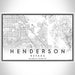 Henderson Nevada Map Print Landscape Orientation in Classic Style With Shaded Background