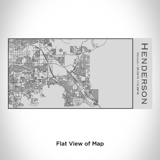 Rendered View of Henderson Nevada Map Engraving on 17oz Stainless Steel Insulated Cola Bottle