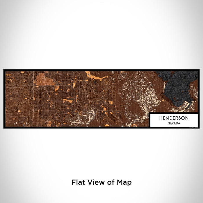 Flat View of Map Custom Henderson Nevada Map Enamel Mug in Ember
