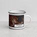 Right View Custom Henderson Nevada Map Enamel Mug in Ember