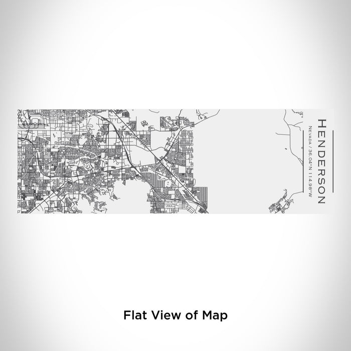 Rendered View of Henderson Nevada Map Engraving on 10oz Stainless Steel Insulated Cup with Sliding Lid in White