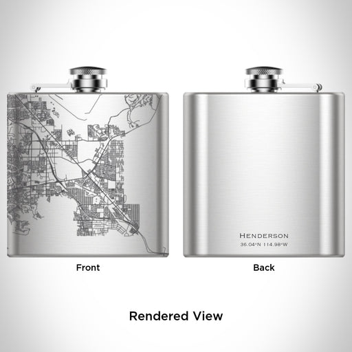 Rendered View of Henderson Nevada Map Engraving on undefined