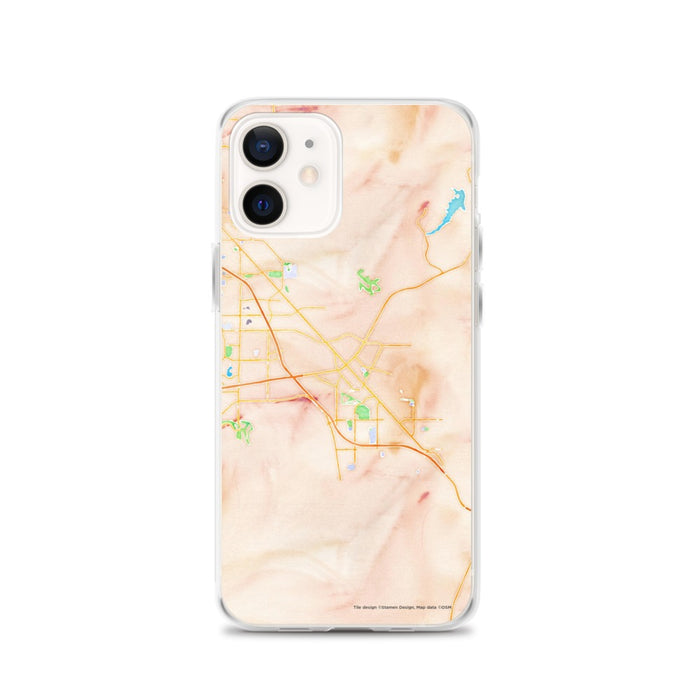Custom Henderson Nevada Map iPhone 12 Phone Case in Watercolor
