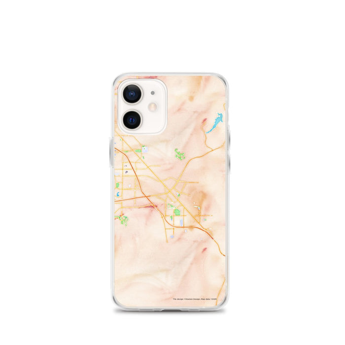 Custom Henderson Nevada Map iPhone 12 mini Phone Case in Watercolor