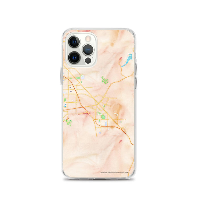 Custom Henderson Nevada Map iPhone 12 Pro Phone Case in Watercolor