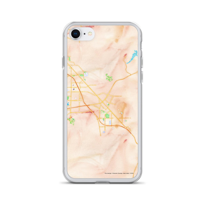 Custom Henderson Nevada Map iPhone SE Phone Case in Watercolor