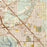 Henderson Nevada Map Print in Woodblock Style Zoomed In Close Up Showing Details