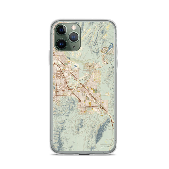 Custom Henderson Nevada Map Phone Case in Woodblock