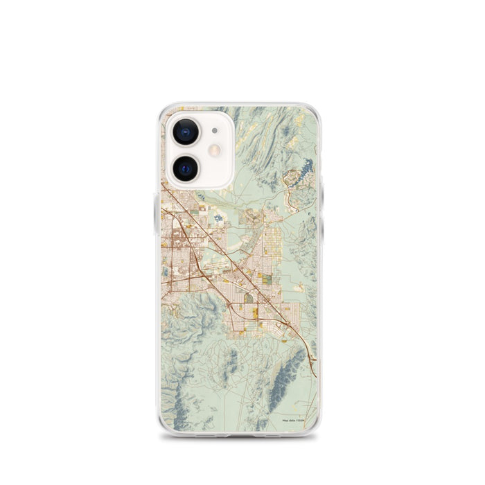 Custom Henderson Nevada Map iPhone 12 mini Phone Case in Woodblock