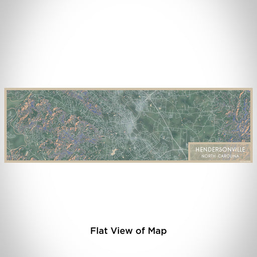 Flat View of Map Custom Hendersonville North Carolina Map Enamel Mug in Afternoon