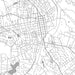 Hendersonville North Carolina Map Print in Classic Style Zoomed In Close Up Showing Details